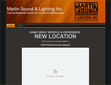 Tablet Screenshot of martinsound.ca
